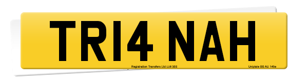 Registration number TR14 NAH